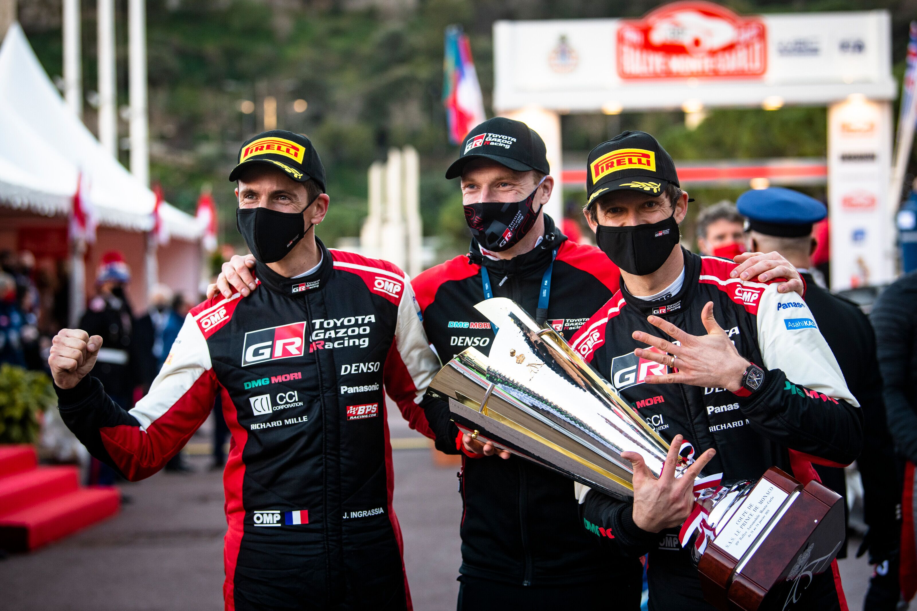 Sebastien Ogier, Julien Ingrassia and Jari-Matti Latvala