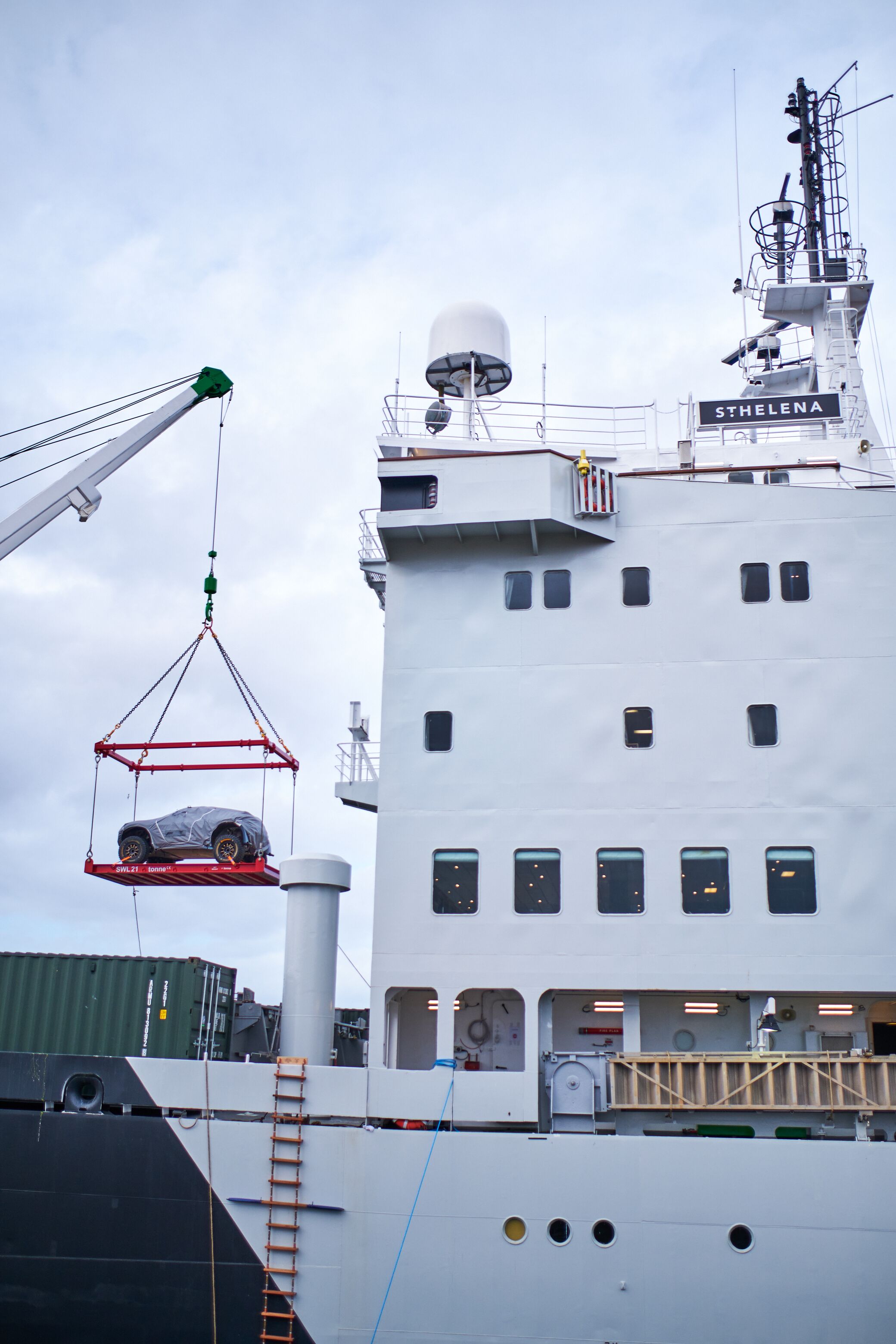 Loading the St. Helena