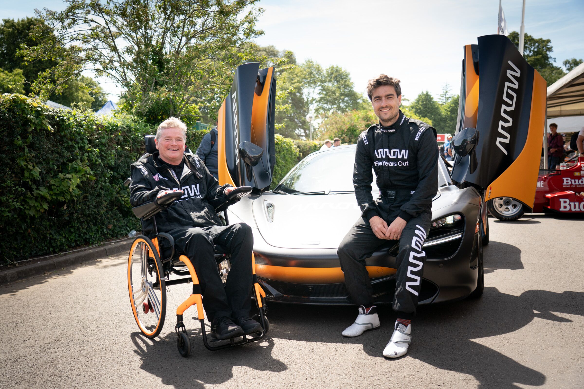 Sam Schmidt_Arrow SAM Car_Goodwood FOS 2022_Co-driver Fred Martin-Dye