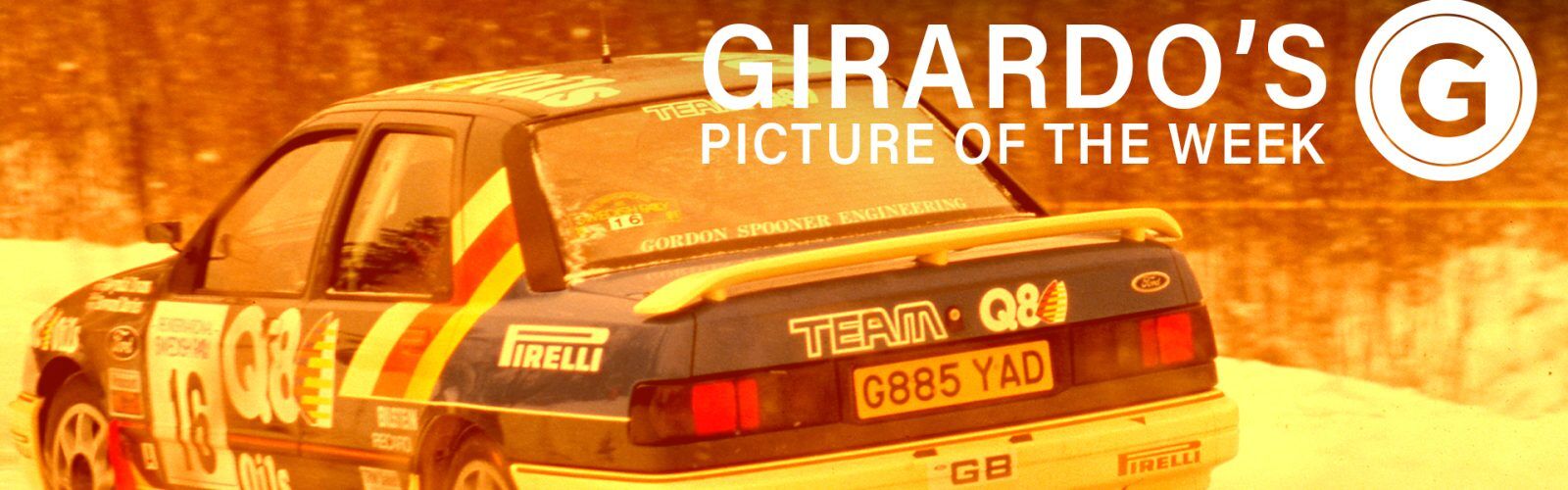 POTW rally car on a rallyt stage