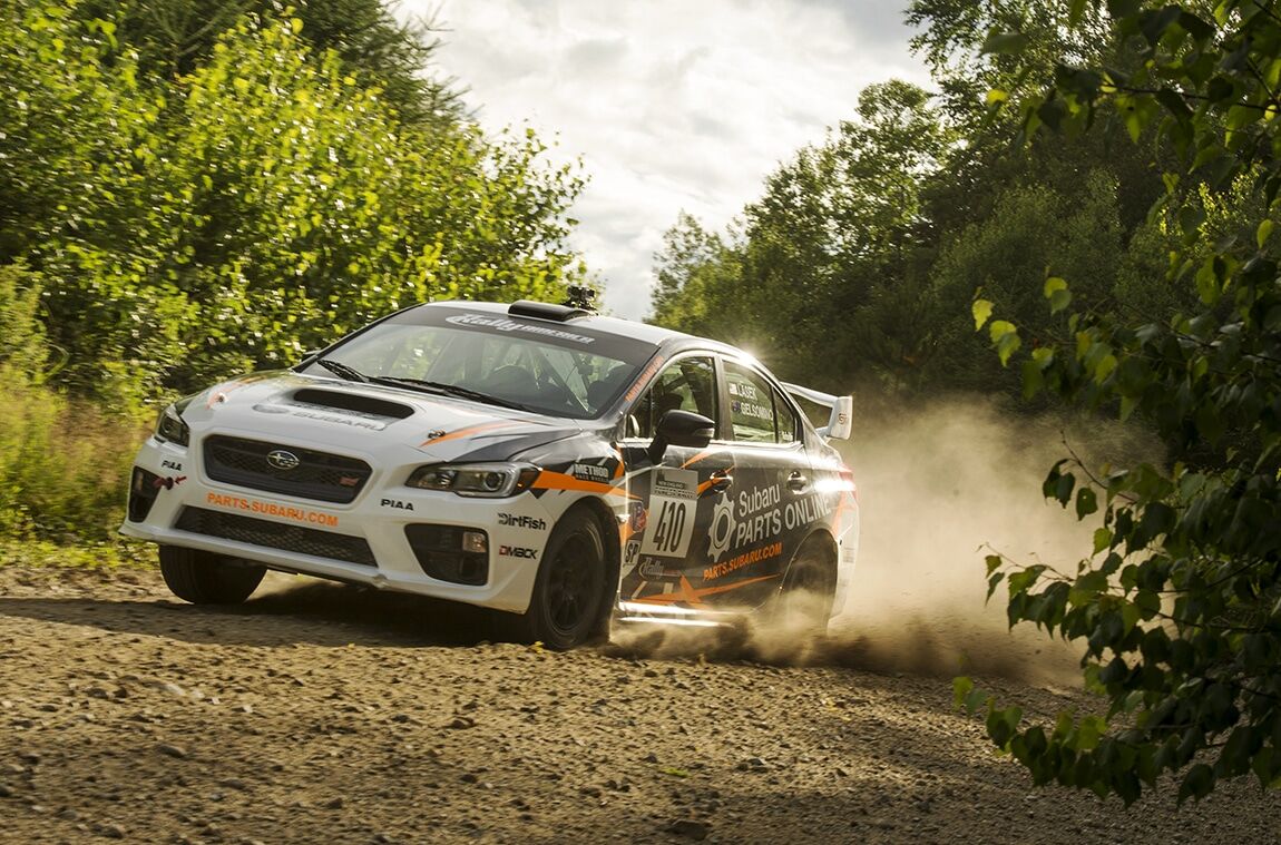 Bucky Lasek maintained a smooth and consistent pace to nab a podium spot at New England Forest Rally