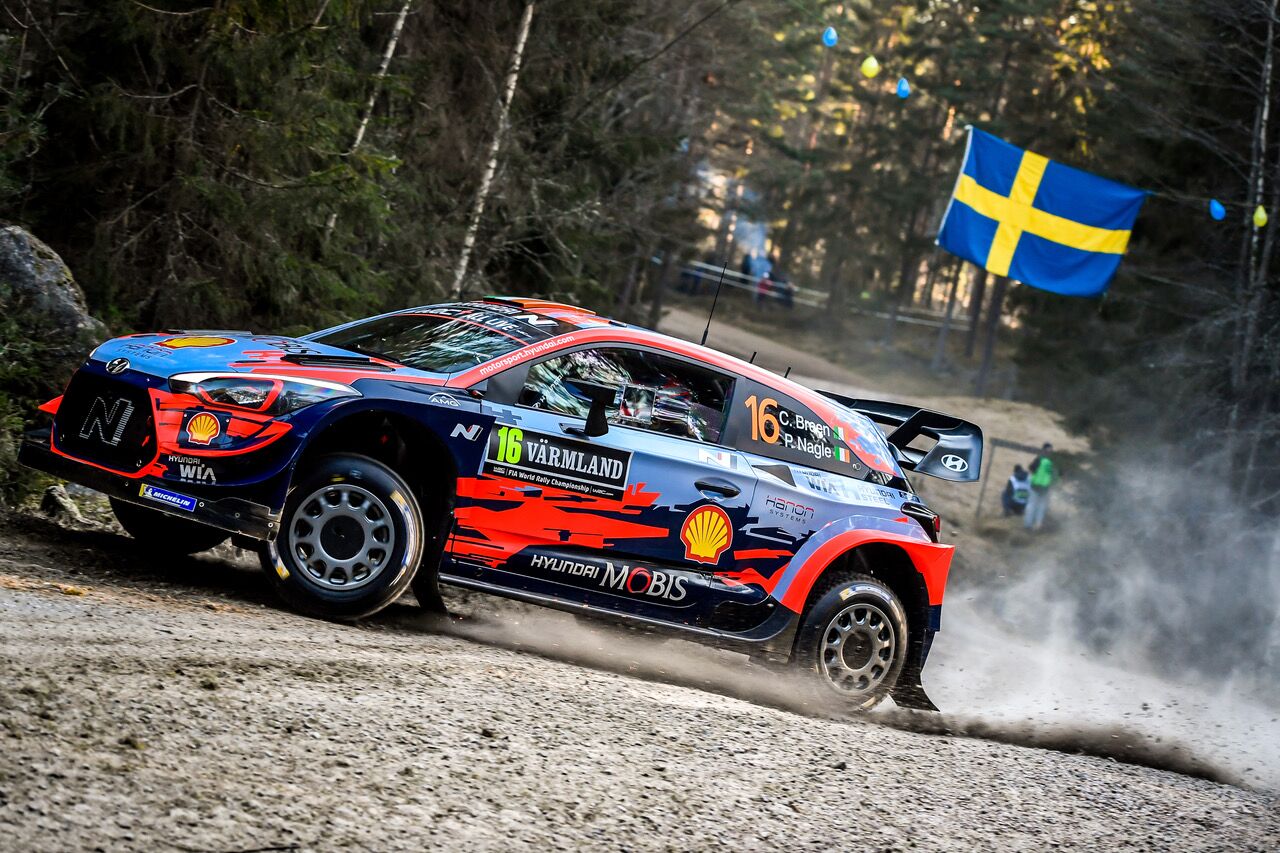 Craig Breen Hyundai WRC Rally Sweden 2020