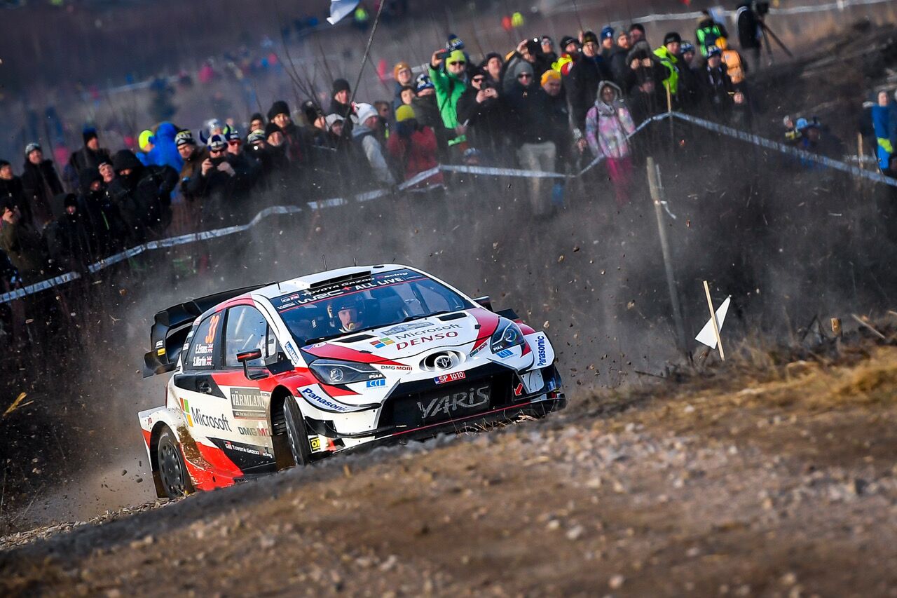 Elfyn Evans Toyota WRC Rally Sweden 2020