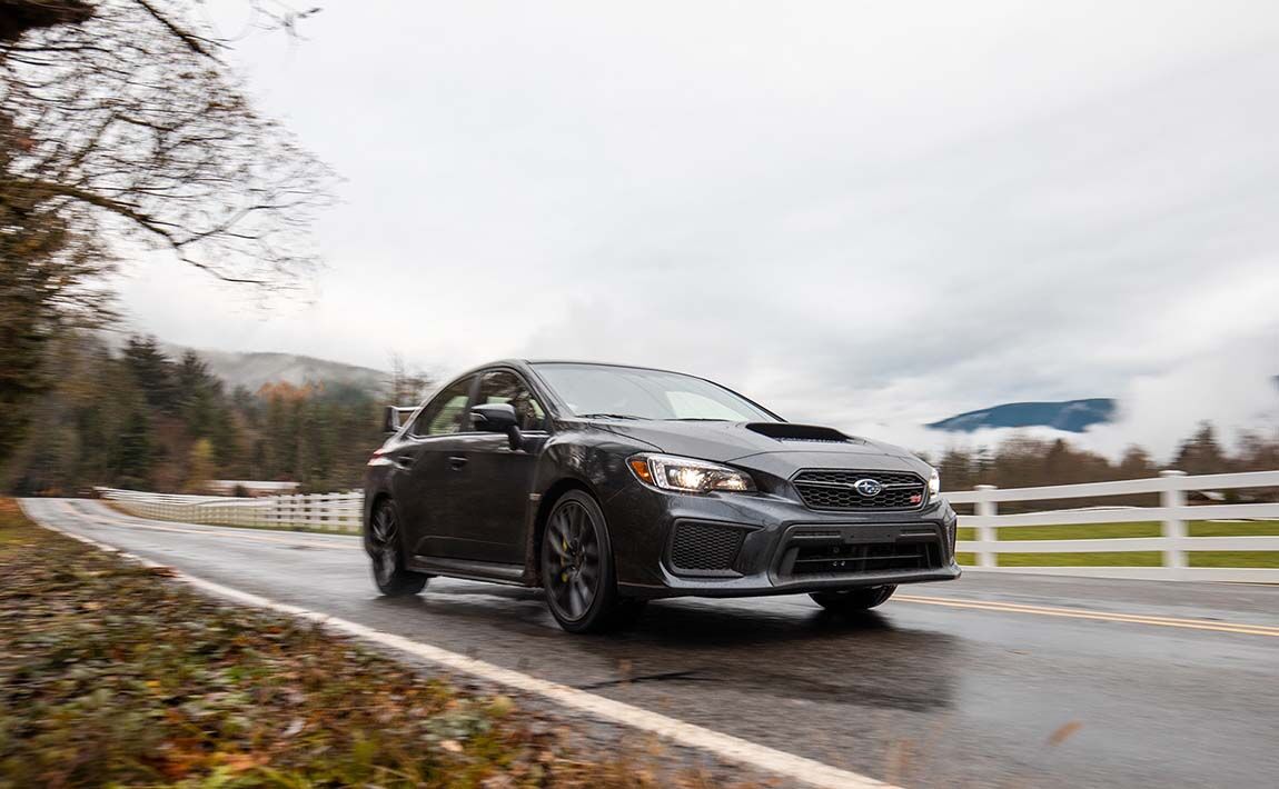 Subaru-Wet-Road
