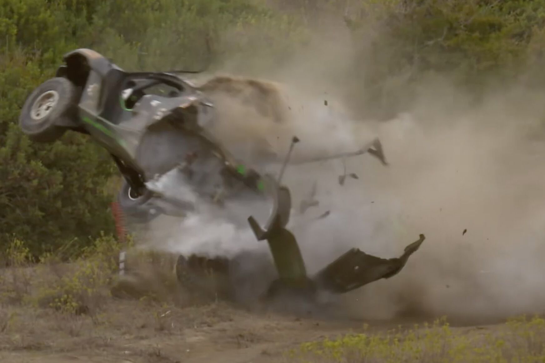 Stephane Sarrazin Extreme E crash Sardinia