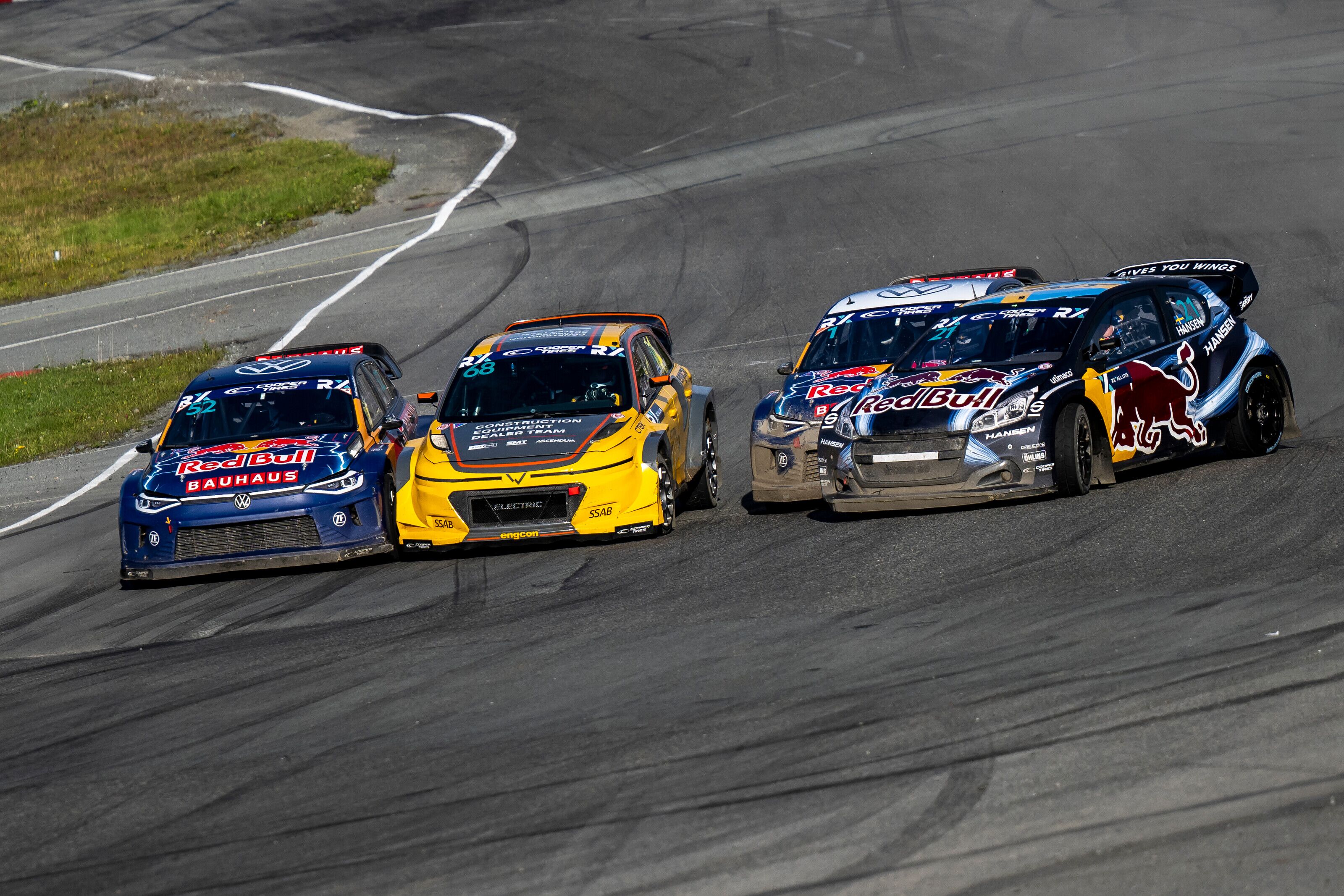 Johan Kristoffersson, Timmy Hansen, Ole Christian Veiby and Niclas Groenholm