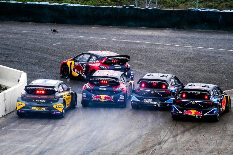 Timmy Hansen, Kevin Hansen, Ole Christian Veiby, Johan Kristoffersson and Niclas Groenholm