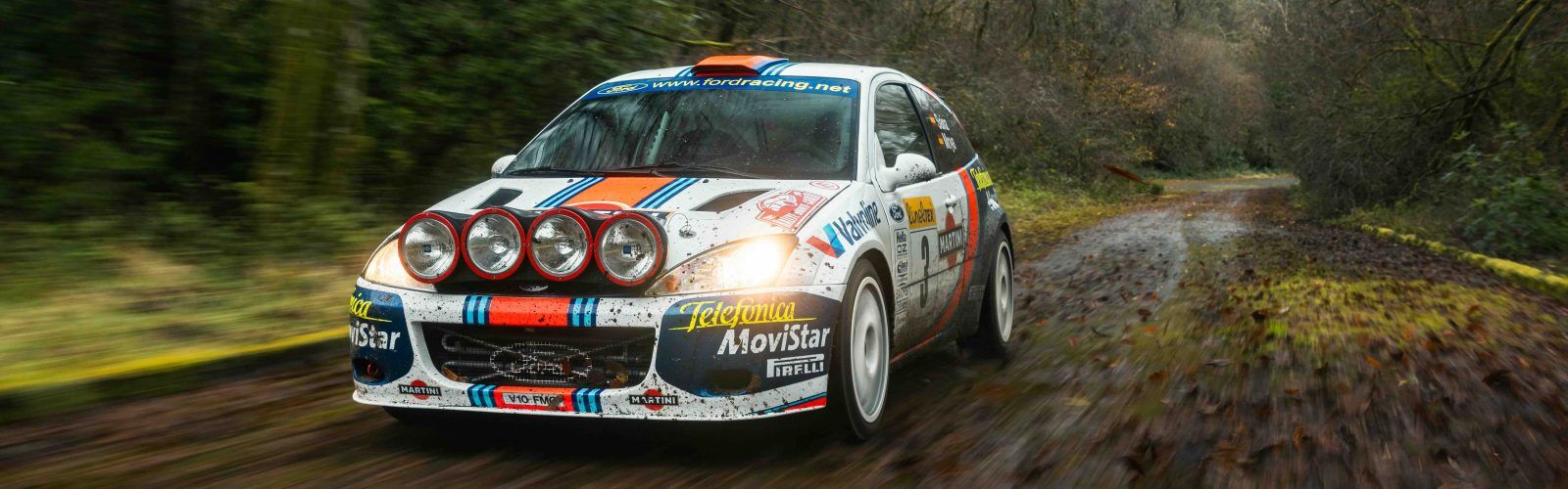 A 'dirty' Martini delivered by a Ford Focus WRC DirtFish